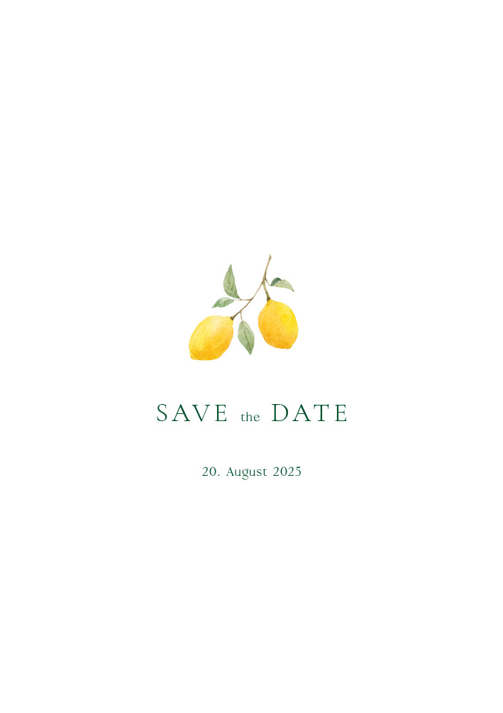 Save the date - Cille og Andreas, Save the Date